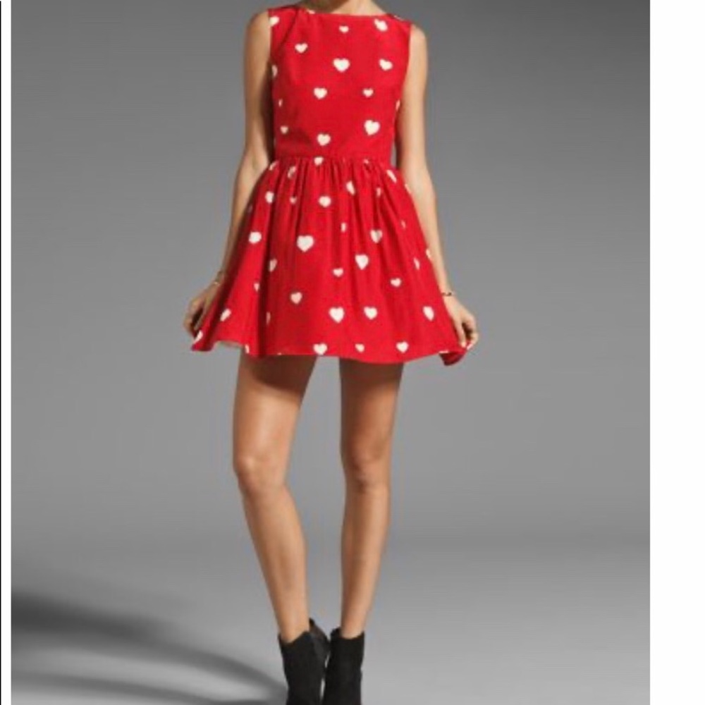 🤍 Rachel Antonoff Zooey silk heart Dress 🤍